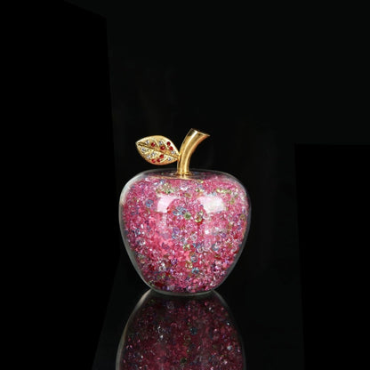 Pomme Décorative Cristal Verre Fait Main