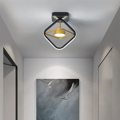 Plafonnier LED Moderne Doré Style Nordique Intérieur