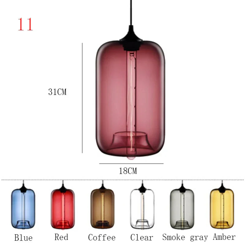 Suspension Nordique en Verre | Luminaire Élégant pour Décoration Intérieure