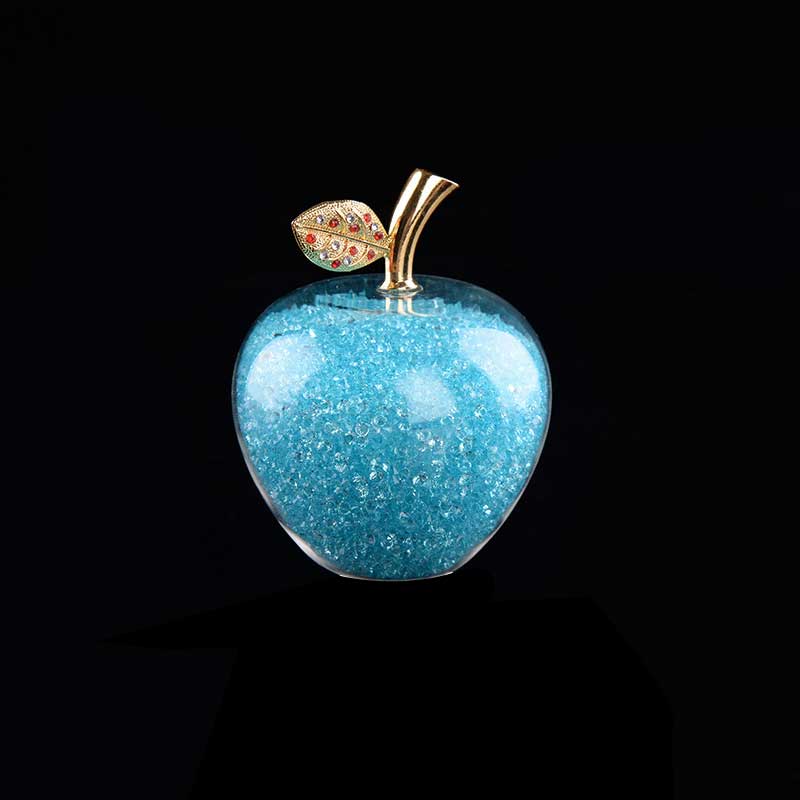 Pomme Décorative Cristal Verre Fait Main