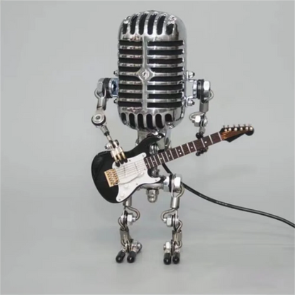 Guitarlamp | Lampe Robot avec Guitare | Éclairage Original et Artistique