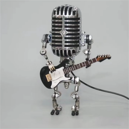 Guitarlamp | Lampe Robot avec Guitare | Éclairage Original et Artistique