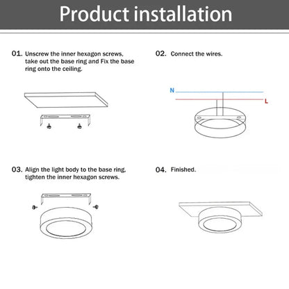 Ronnie Spot LED de Plafond Moderne Ultra Fin