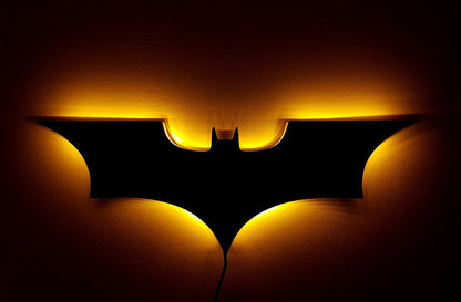 Applique murale LED Batman moderne avec télécommande sans fil