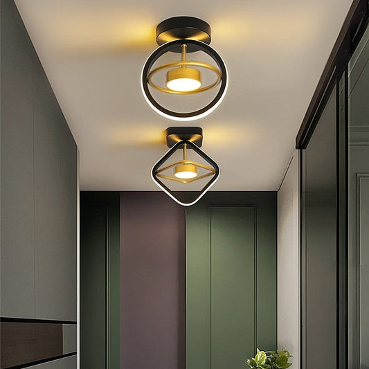 Plafonnier LED Moderne Doré Style Nordique Intérieur