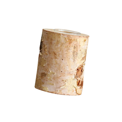 Support de Bougie Nature en Bois de Bouleau – Élégance Rustique et Chaleur Authentique