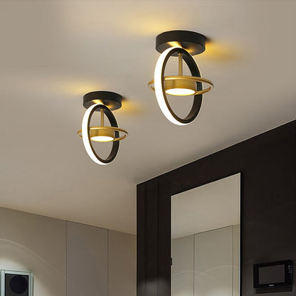 Plafonnier LED Moderne Doré Style Nordique Intérieur