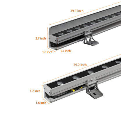 Applique Murale LED Extérieure Linéaire avec Baffle