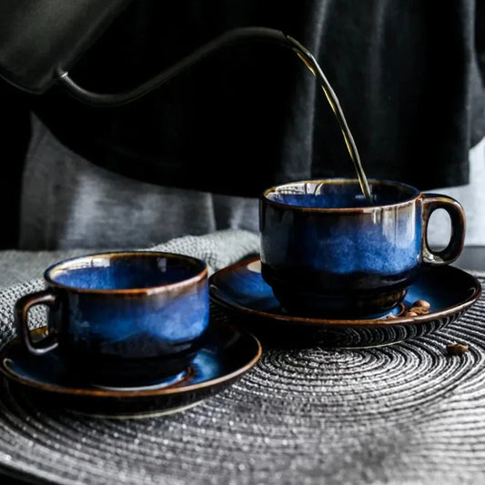 Ensemble de Tasses Laguna Céramique – Élégance artisanale pour vos pauses café