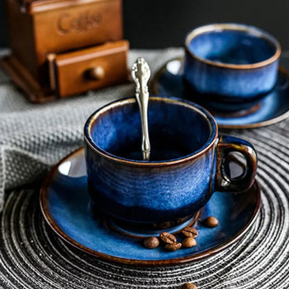 Ensemble de Tasses Laguna Céramique – Élégance artisanale pour vos pauses café