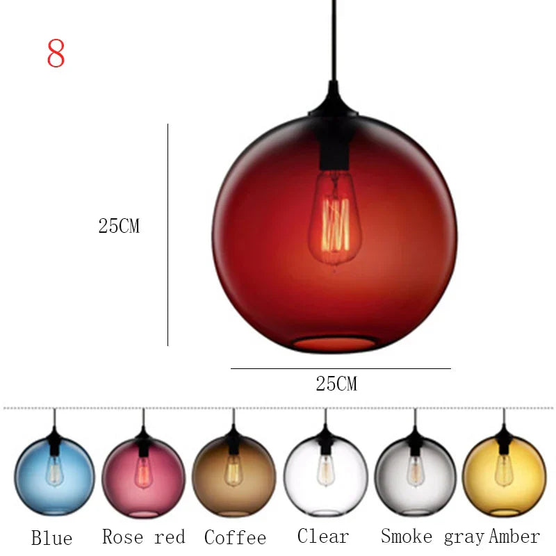 Suspension Nordique en Verre | Luminaire Élégant pour Décoration Intérieure