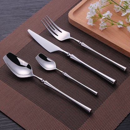 Set de couverts Egypt – Élégance intemporelle en acier inoxydable plaqué