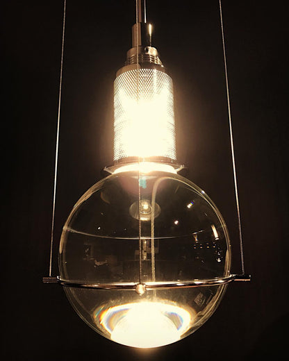 Suspension Globe Cristal – Laiton Doré Moderne