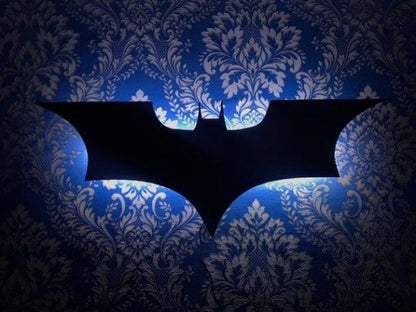 Applique murale LED Batman moderne avec télécommande sans fil