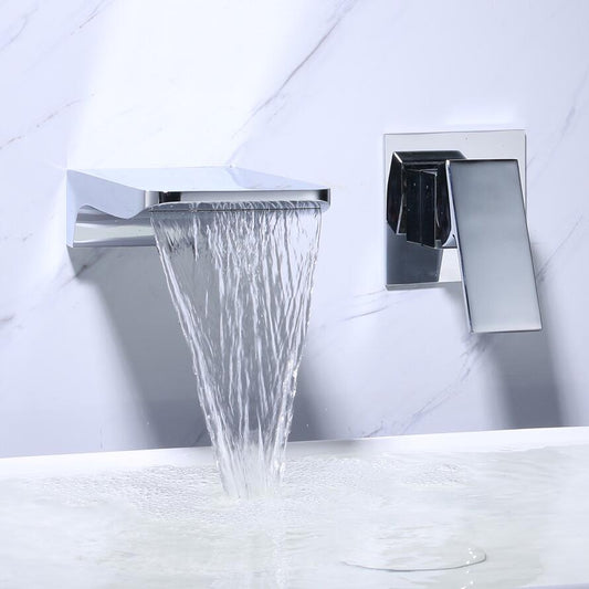 Mitigeur Mural Cascade Moderne – Robinet Design pour Salle de Bain