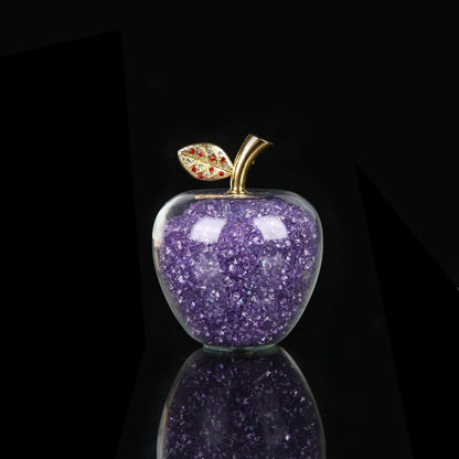 Pomme Décorative Cristal Verre Fait Main