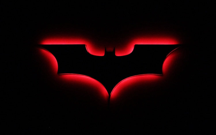 Applique murale LED Batman moderne avec télécommande sans fil