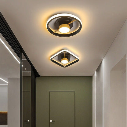 Plafonnier LED Moderne Doré Style Nordique Intérieur