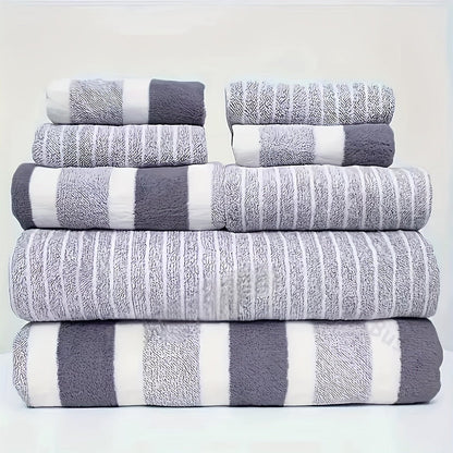 VeluSoft – Lot de 8 Serviettes de Bain Luxe en Coral Fleece Ultra Doux