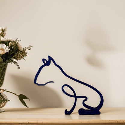 Sculptures de chiens | Art abstrait métallique | Accent artistique pour votre intérieur