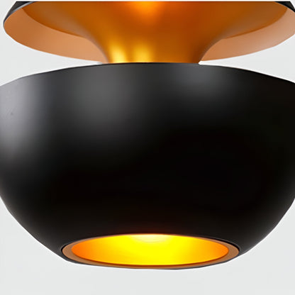 Lampe Apfel Suspendue - Noir et Blanc - E27