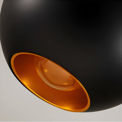 Lampe Apfel Suspendue - Noir et Blanc - E27