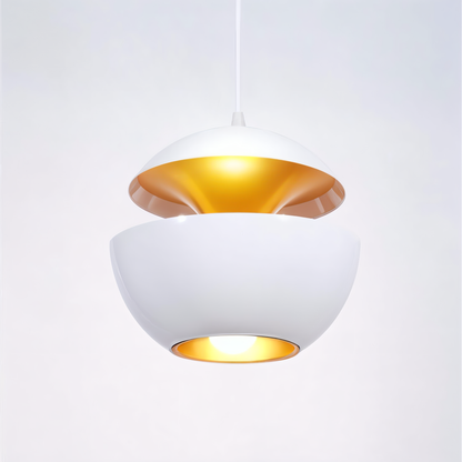 Lampe Apfel Suspendue - Noir et Blanc - E27