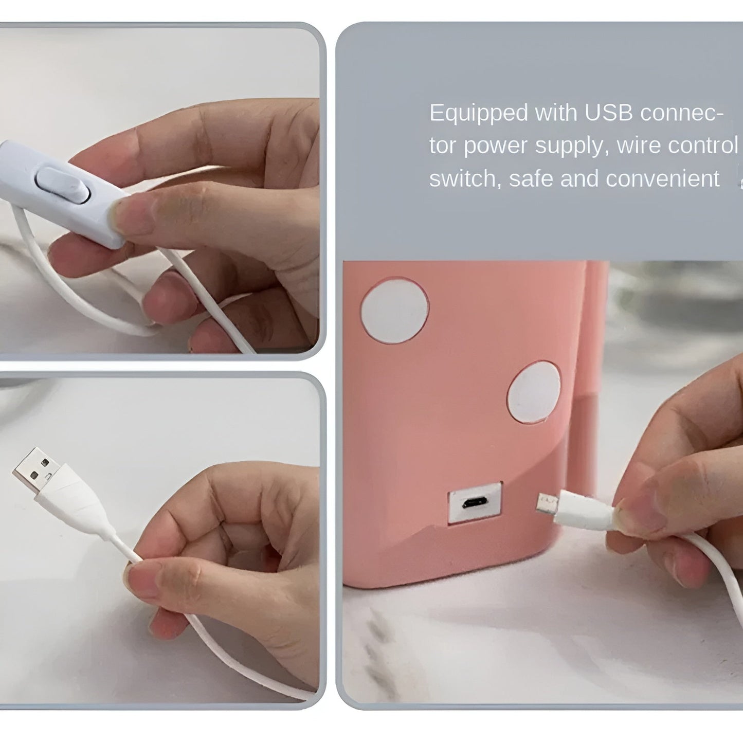 BubbleFairies Lampe de Table | Charmant Quartet de Statues de Filles Cartoon