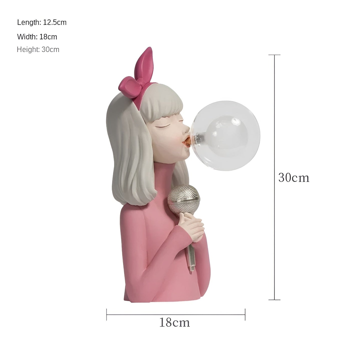 BubbleFairies Lampe de Table | Charmant Quartet de Statues de Filles Cartoon
