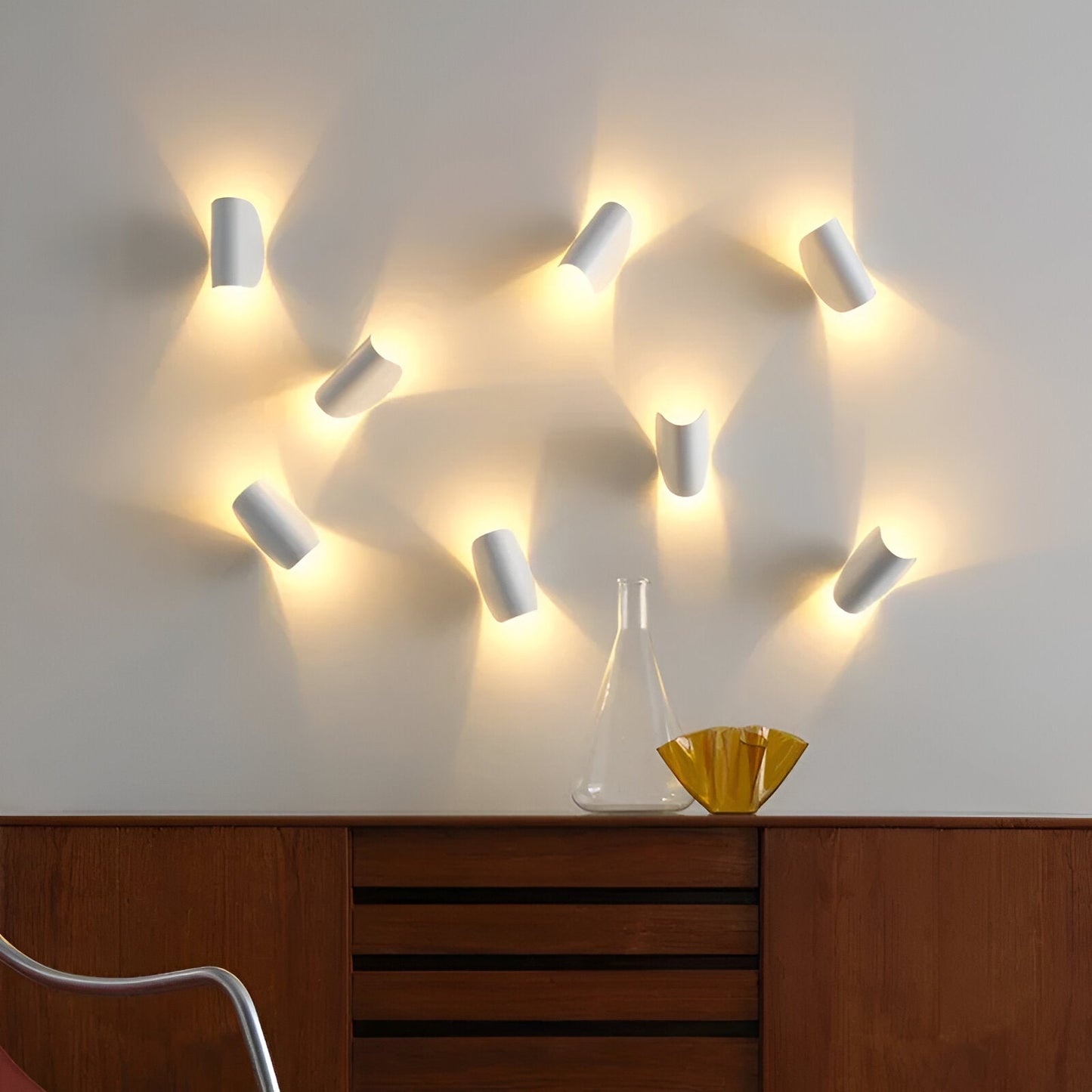 Applique Murale Pivotante Twist, Métal, Design Moderne