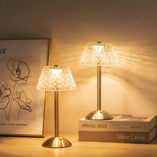 Lampe de Table LED Sans Fil, Design Vintage, Rechargeable