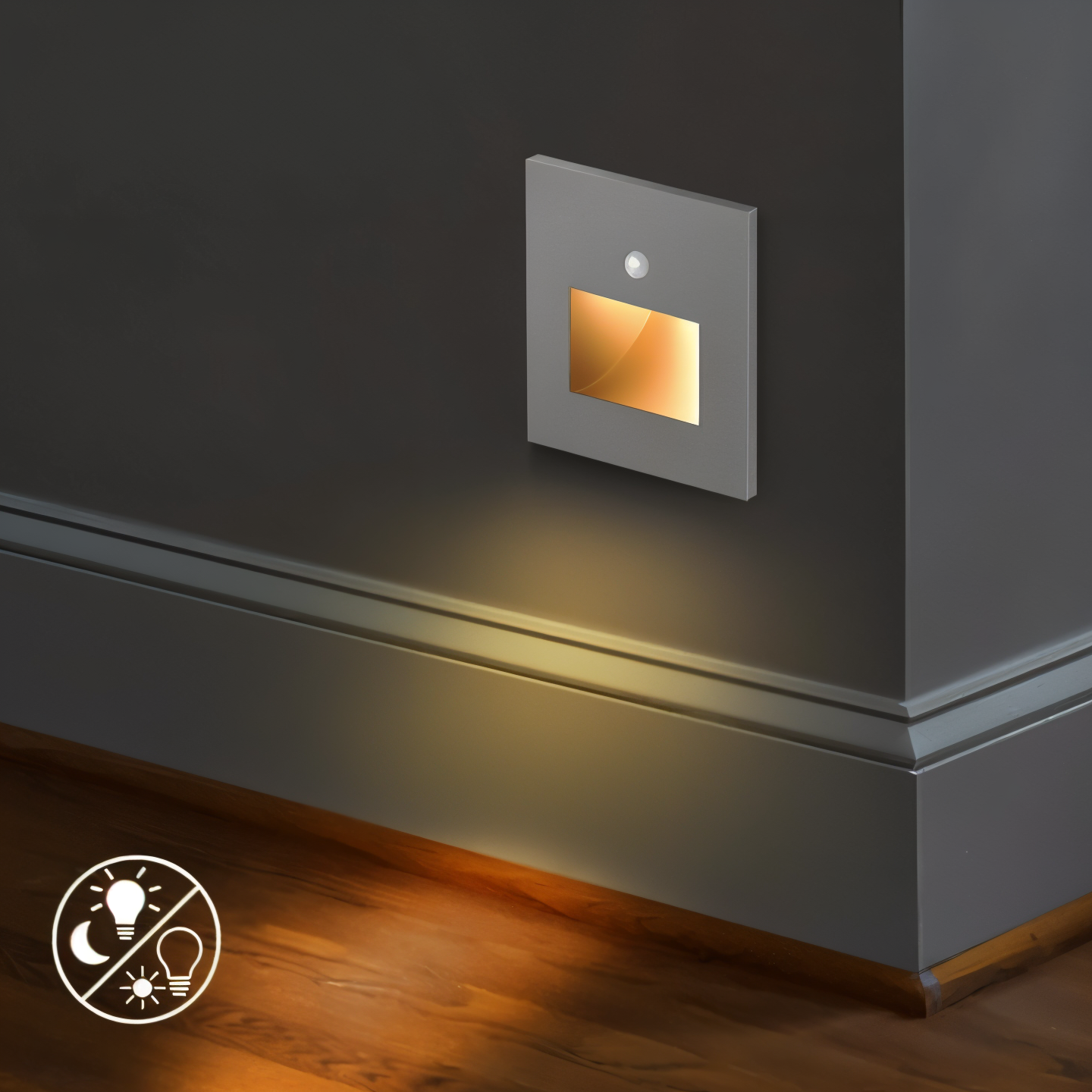 LumiStep – Applique Murale Encastrée avec Détecteur de Mouvement pour Escaliers
