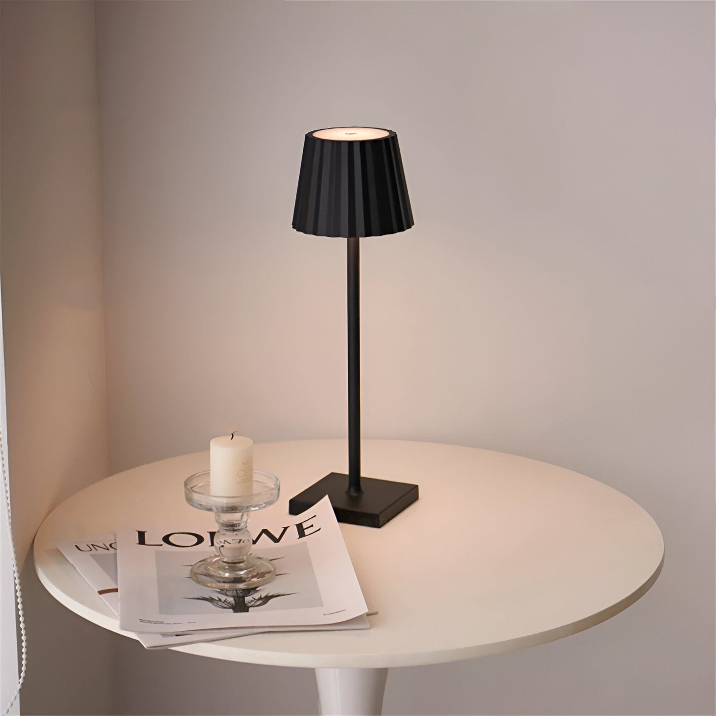 LuminaTouch - Lampe de Table Sans Fil Rechargeable et Étanche avec Contrôle Tactile