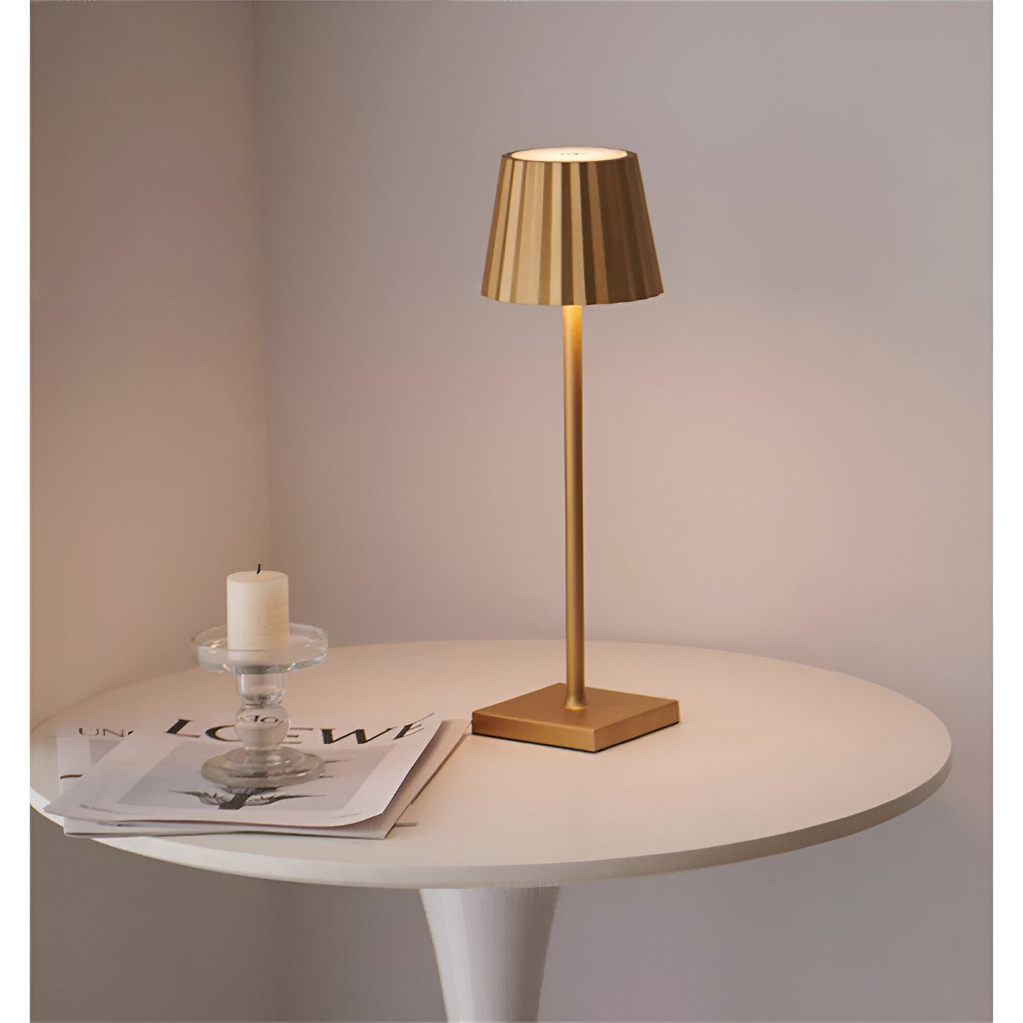 LuminaTouch - Lampe de Table Sans Fil Rechargeable et Étanche avec Contrôle Tactile