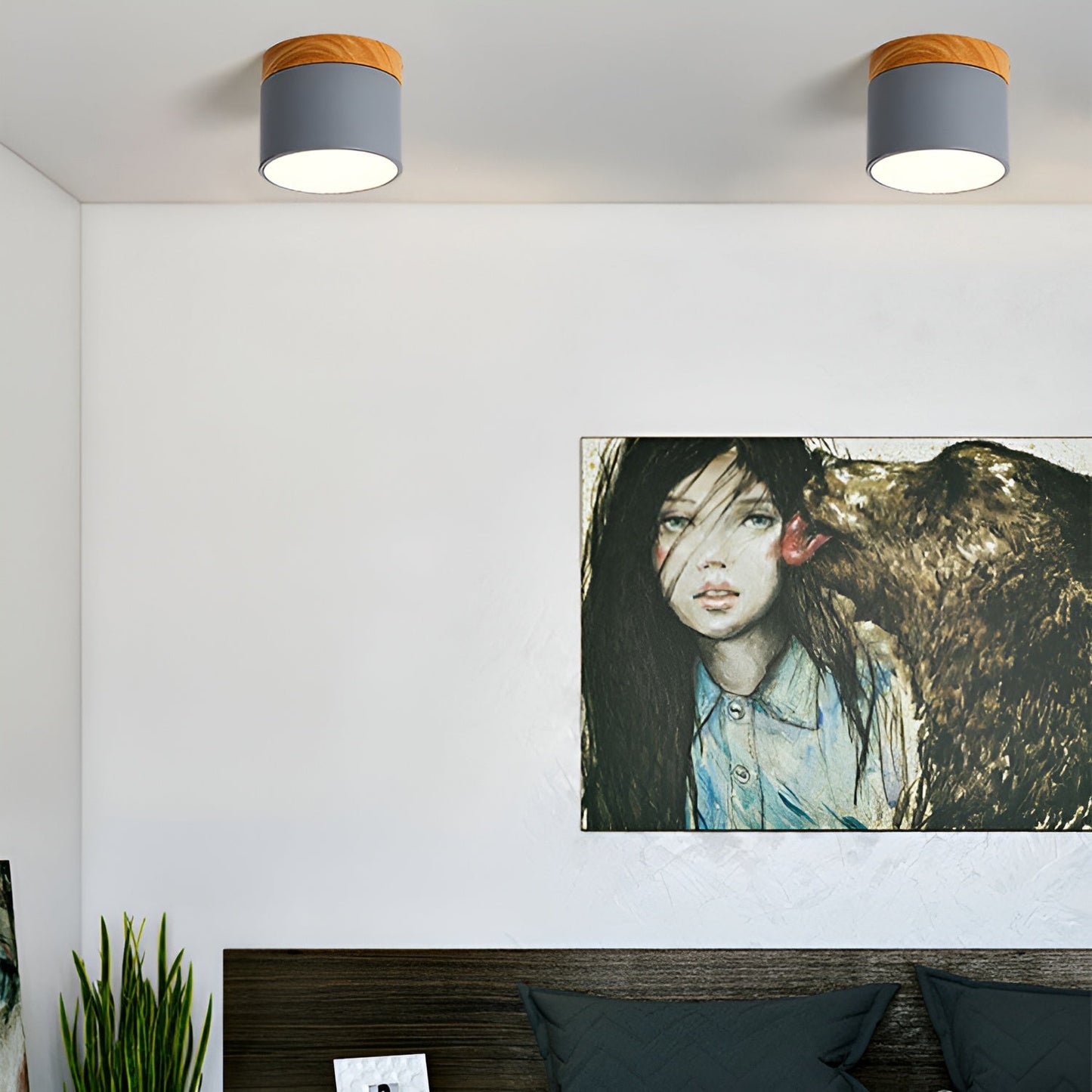 Lampe Plafonnier Vintage PastelGlow - Applique Plafond Rétro Élégante