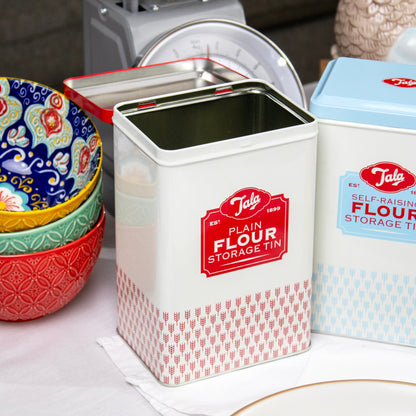 Lot de 4 boîtes de cuisine rétro Tala – rangement pour farine et sucre