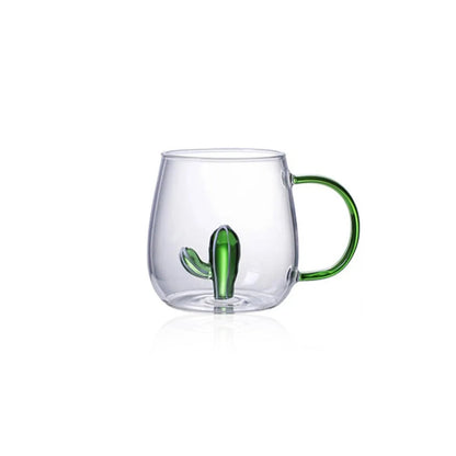 Mug en Verre Borosilicate avec Motif Animal 3D – Élégance et Fantaisie au Quotidien