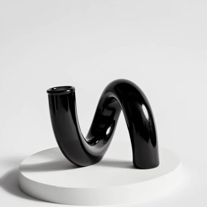 Vase Hydroponique et Porte-Bougie – Design Artistique en Verre