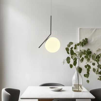 Suspension Nordique LED Design Fer Doré Verre IP20