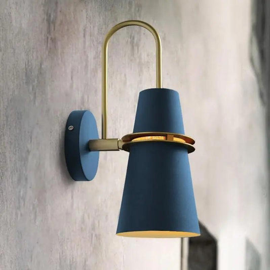 Applique Murale Nordique LED Design en Fer Coloré