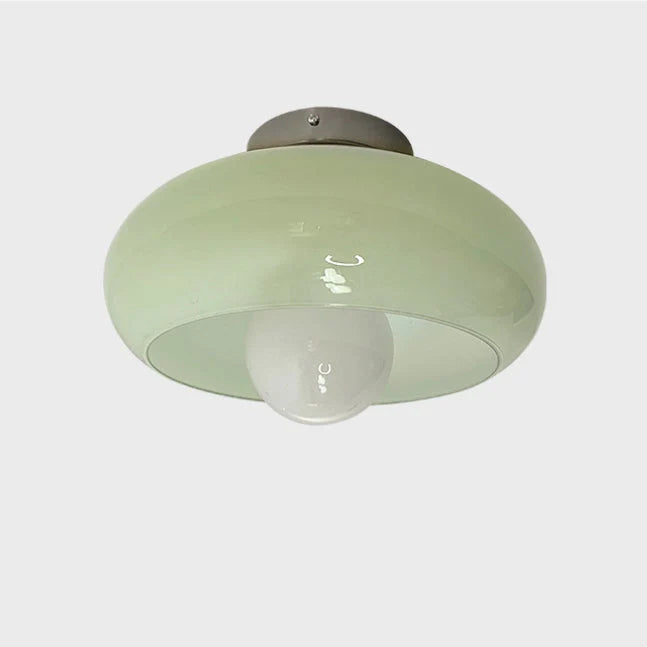 Plafonnier Vintage Verre Style Mid-Century 28 cm