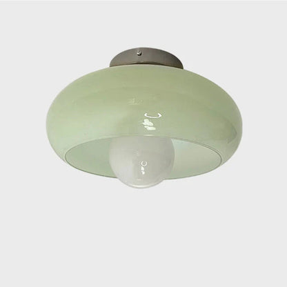 Plafonnier Vintage Verre Style Mid-Century 28 cm