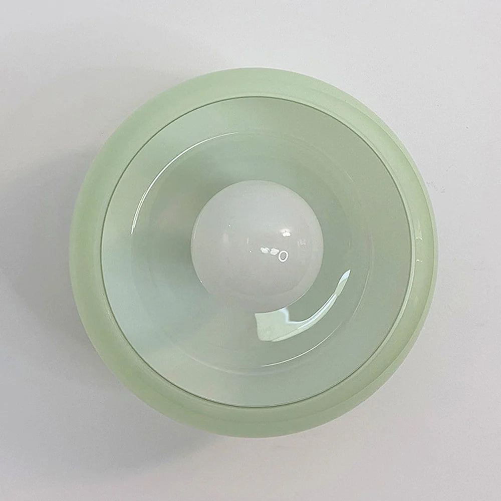 Plafonnier Vintage Verre Style Mid-Century 28 cm