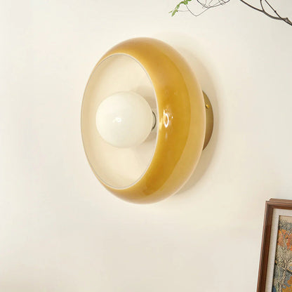 Plafonnier Vintage Verre Style Mid-Century 28 cm