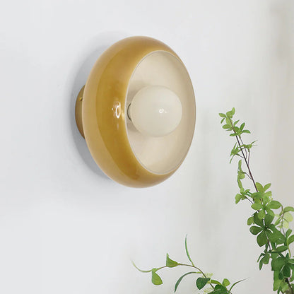 Plafonnier Vintage Verre Style Mid-Century 28 cm