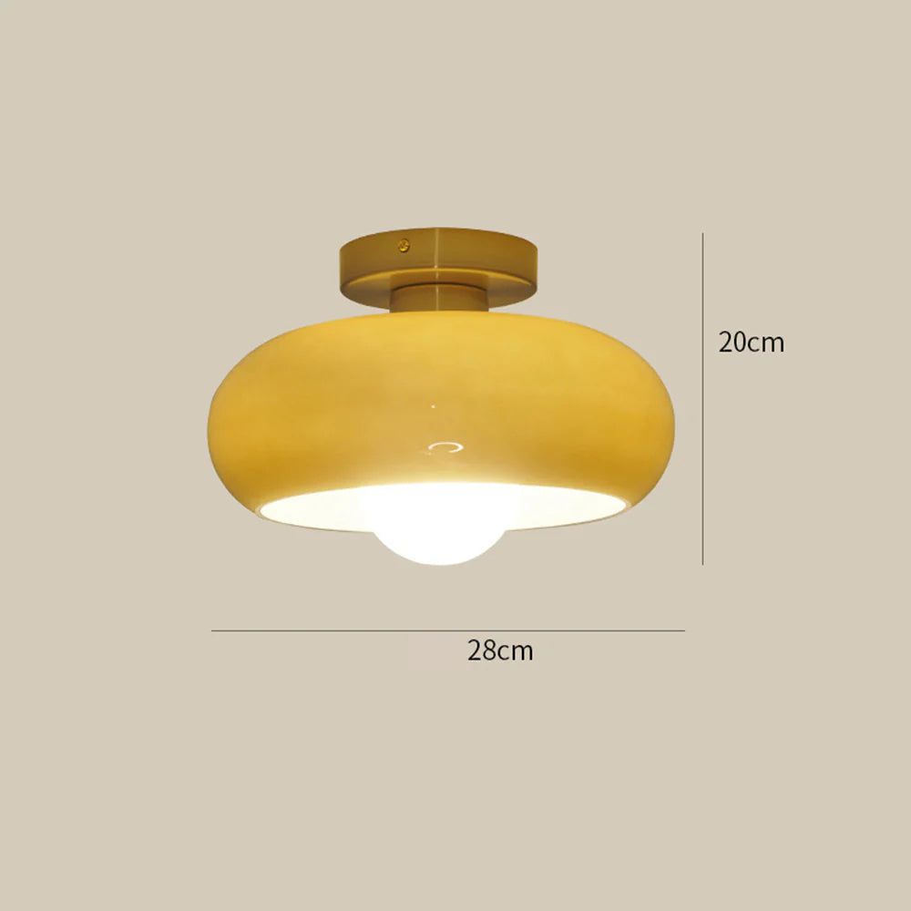 Plafonnier Vintage Verre Style Mid-Century 28 cm
