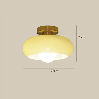 Plafonnier Vintage Verre Style Mid-Century 28 cm