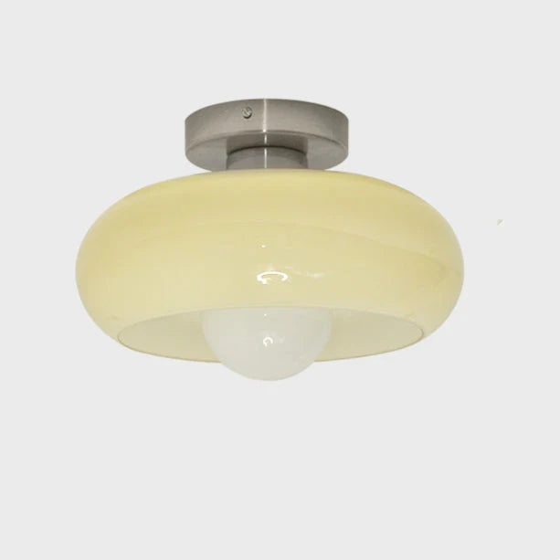 Plafonnier Vintage Verre Style Mid-Century 28 cm