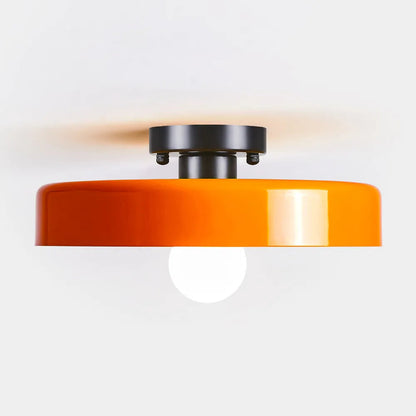 Plafonnier LED Semi-Encastré, Cercle Design, Ø35cm, Style Mid-Century