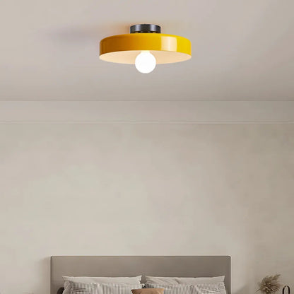 Plafonnier LED Semi-Encastré, Cercle Design, Ø35cm, Style Mid-Century